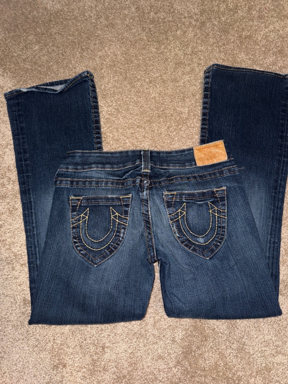True Religion Dark Indigo Flare Jeans - size 29. B - Picture 3 of 6